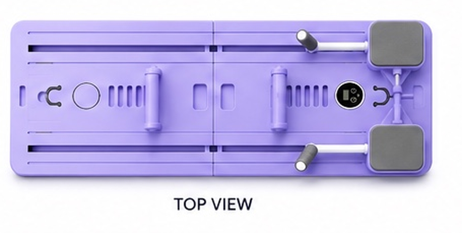 Top view of the board